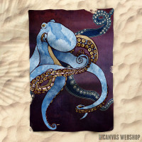 Peškir Metallic Octopus III