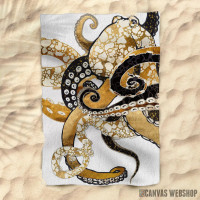 Peškir Metallic Octopus