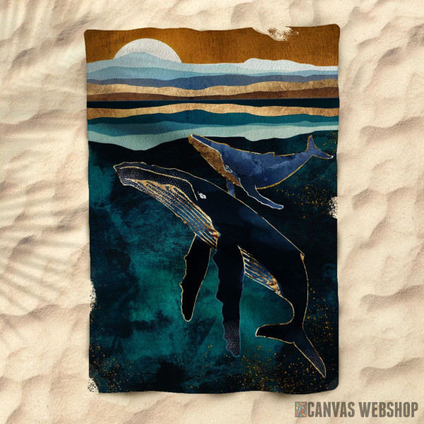 Peškir Moonlit Whales