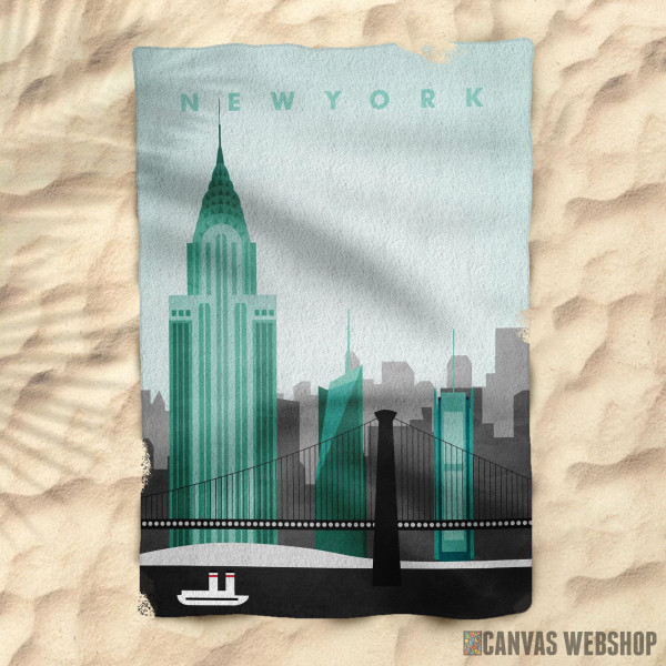 Peškir New York Travel Poster