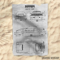 Peškir No070 Ferrari 348 TS 1989