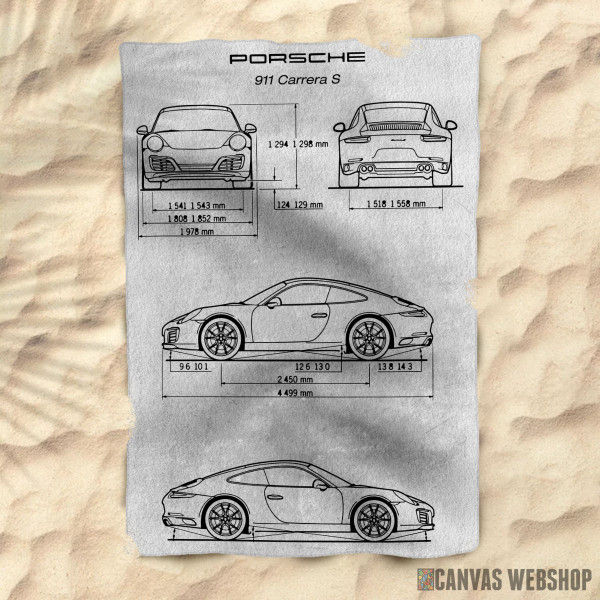 Peškir No198 Porsche 911 CarreraS