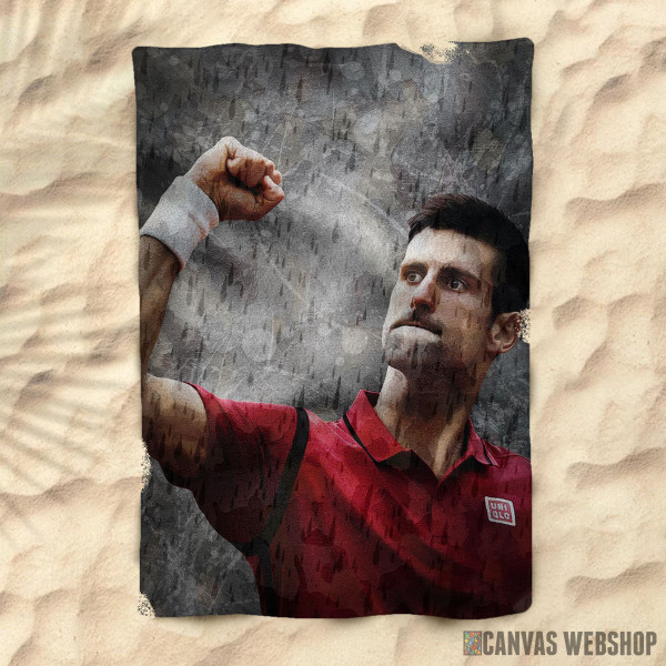 Peškir Novak Djokovic slika na platnu