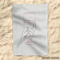 Peškir One Line Wine Poster 2