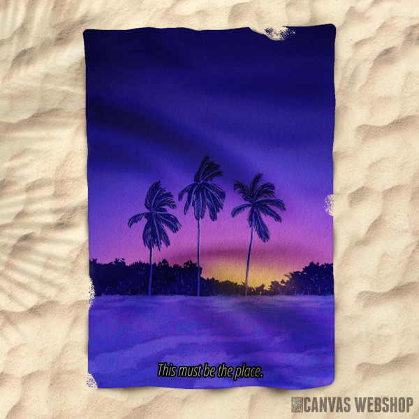 Peškir Palm Beach Purple Sunset