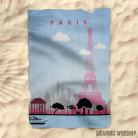 Peškir Paris Travel Poster