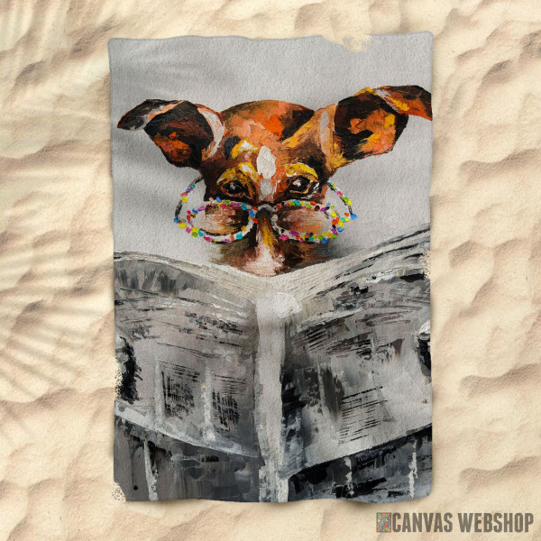 Peškir Pas čita novine