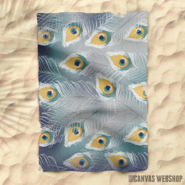 Peškir Peacock Bird tail feathers