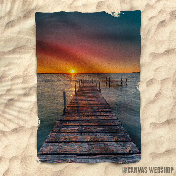 Peškir Pier Sunset At The Sea