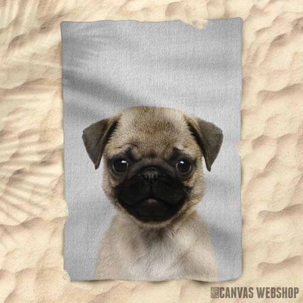 Peškir Pug Puppy Colorful Peškir Pug Puppy Colorful