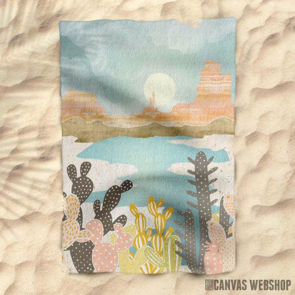 Peškir Retro Desert Oasis