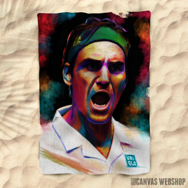 Peškir Roger Federer painting Peškir Roger Federer painting