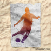 Peškir Soccer player painted