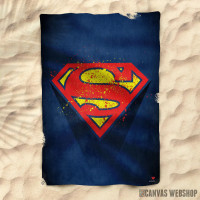 Peškir Splattered Superman logo