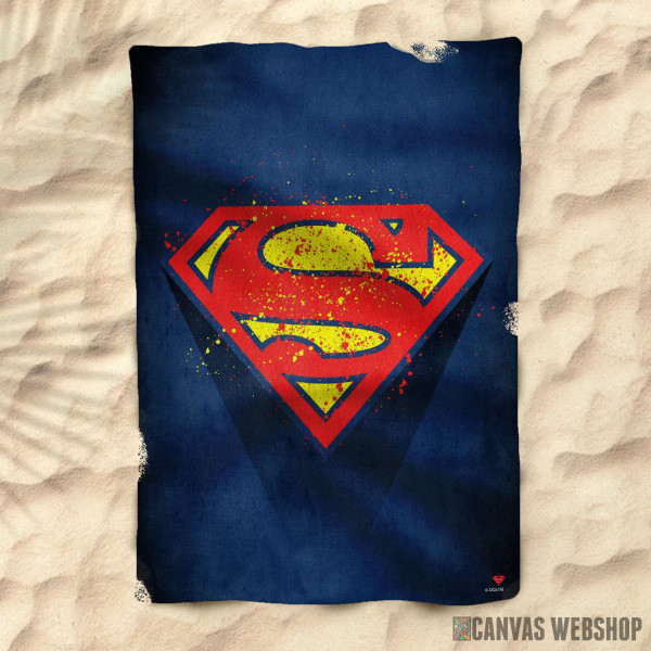 Peškir Splattered Superman logo Peškir Splattered Superman logo