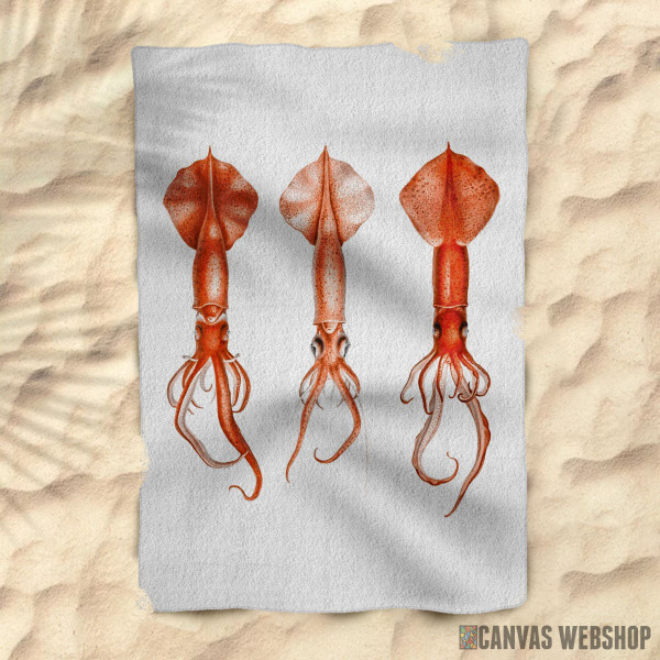 Peškir Squids Watercolor