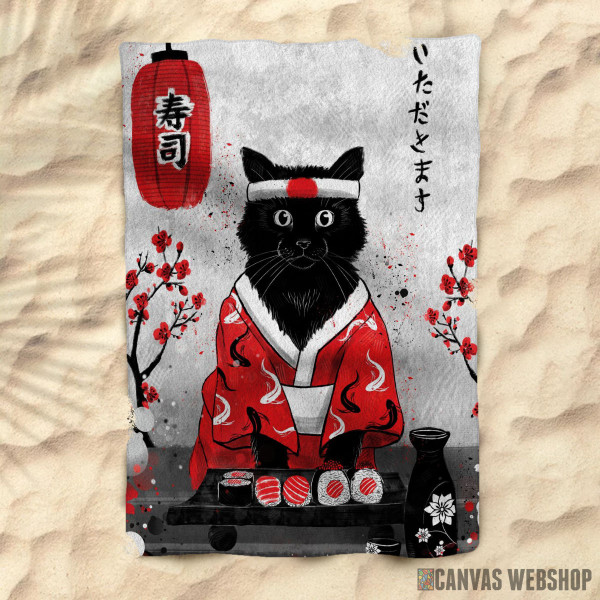 Peškir Sushi Cat - Ruby Art Peškir Sushi Cat - Ruby Art