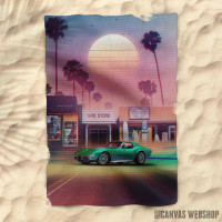 Peškir Synthwave Sunset Drive Peškir Synthwave Sunset Drive