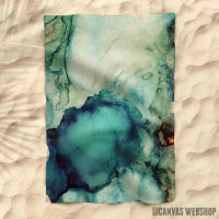 Peškir Teal Abstract Peškir Teal Abstract