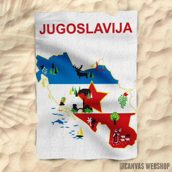 Peškir Turistička mapa Jugoslavije