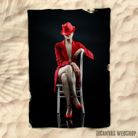 Peškir Woman in red