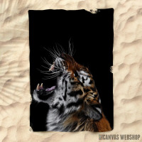 Peškir angry wild tiger