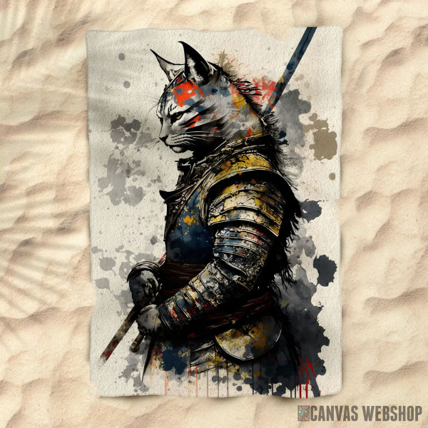 Peškir cat-samurai-painting_6682906