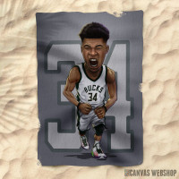 Peškir karikatura Giannis Antetokounmpo Peškir karikatura Giannis Antetokounmpo