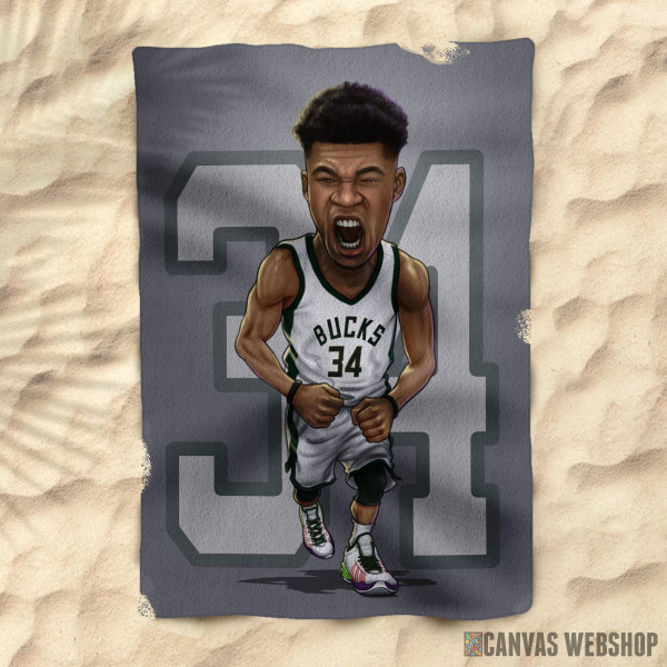 Peškir karikatura Giannis Antetokounmpo