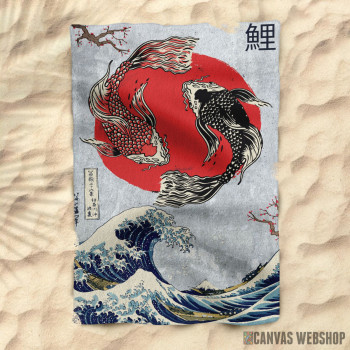 Peškir Koi fish Ying Yang Peškir Koi fish Ying Yang