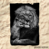 Peškir lion with baby lion