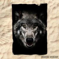 Peškir wild angry wolf head