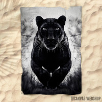 Peškir wild jumping black panther