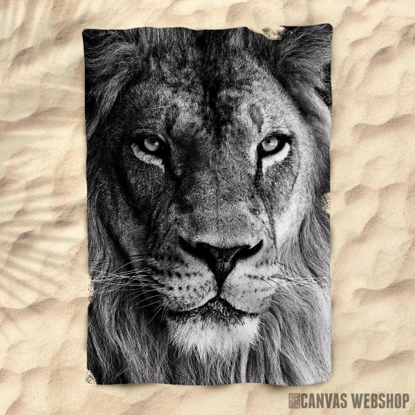 Peškir wild lion face Peškir wild lion face