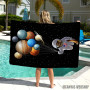 Peškir Cat Holding Planet Balloon