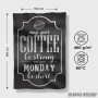 Peškir Coffee Strong Quote