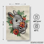 Peškir Floral cute bunny Peškir Floral cute bunny