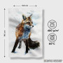 Peškir Fox watercolor painting Peškir Fox watercolor painting