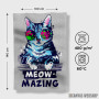 Peškir Meow mazing amazing cat Peškir Meow mazing amazing cat