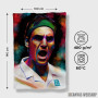 Peškir Roger Federer painting Peškir Roger Federer painting