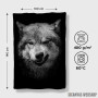 Peškir Wild angry black wolf face Peškir Wild angry black wolf face