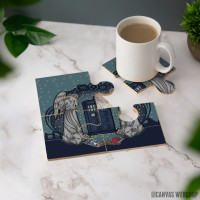 Podmetač Art Nuovo - Plačući Anđeli i Tardis Podmetač Art Nuovo - Plačući Anđeli i Tardis