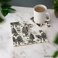 Podmetač Bigfoot – Saskevač u crnom Toile de Jouy