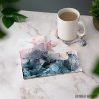 Podmetač Blush i Payne’s Gray apstrakt