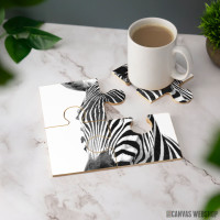 Podmetač Crno-bela zebra ilustracija
