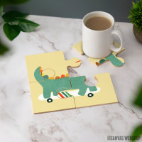 Podmetač Dinosaur na retro skejtu Podmetač Dinosaur na retro skejtu