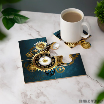 Podmetač Dva steampunk sata sa točkovima