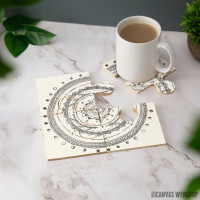 Podmetač Fazni mesec – Planine – Mandala Podmetač Fazni mesec – Planine – Mandala