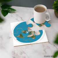 Podmetač Flat Earth mapa Podmetač Flat Earth mapa