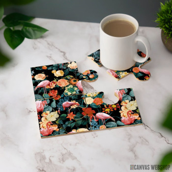 Podmetač Floralni i flamingo motiv